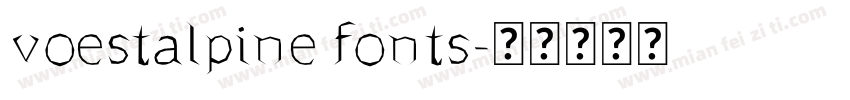 voestalpine fonts字体转换
